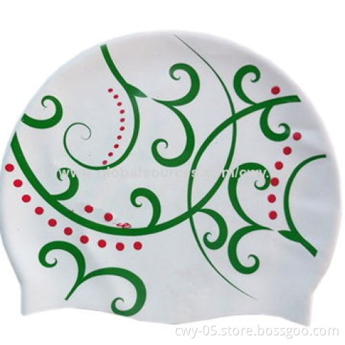 Swimming Cap, Customized Printed Logos are Accepted, Measures 22 x 19cm, Made of 100% Silicone